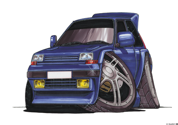 Renault 5 GT TURBO Bleue