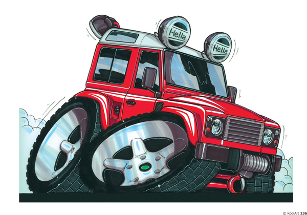 Land Rover Defender 4X4 Rouge