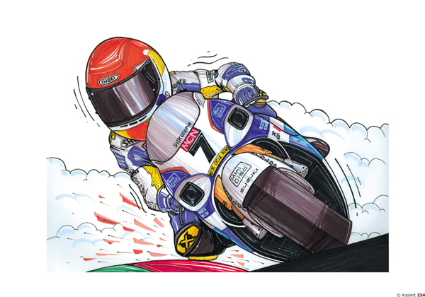 Suzuki GSXR Moto Bleue