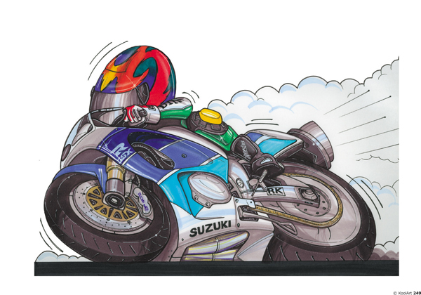 Suzuki GSXR Moto Blanche
