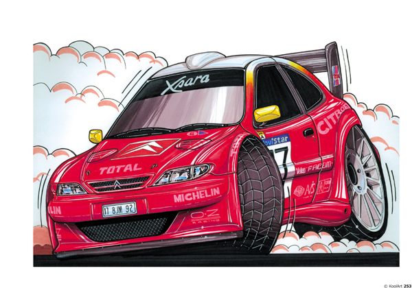 Citroen Xsara rallyeeee Rouge