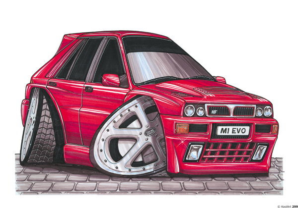 Lancia Delta Integrale Rouge