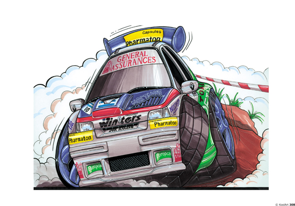 Renault Clio rallyeeee Blanche