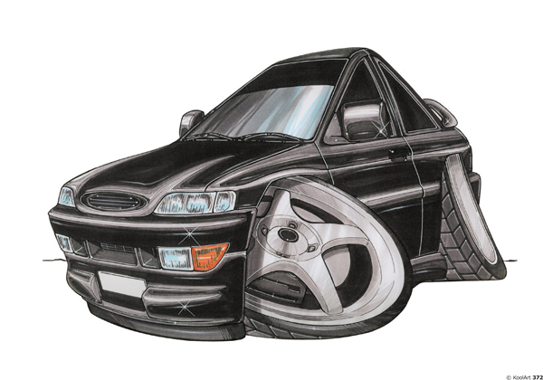 Ford Escort RS 2000 Noire