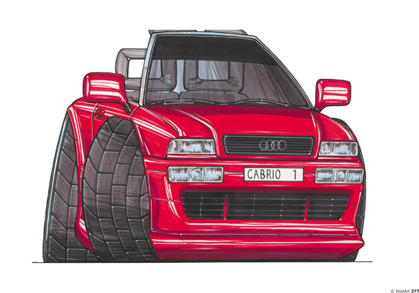 Audi 80 Cabriolet Rouge