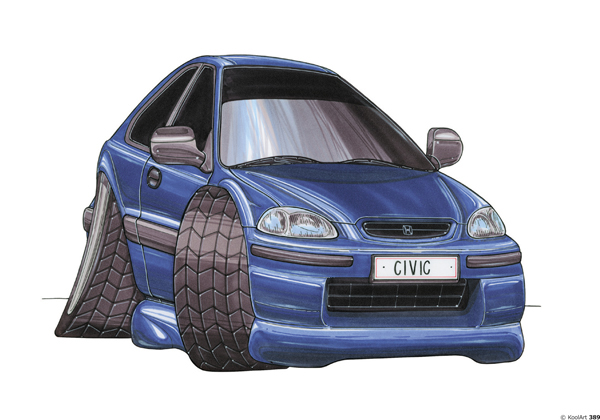 Honda Civic Bleue