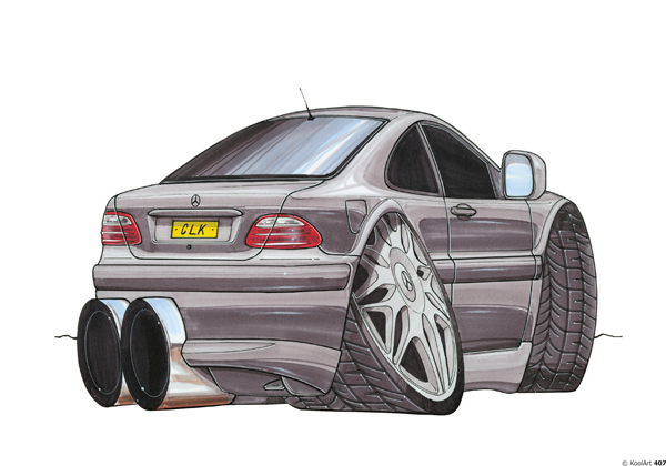 Mercedes CLK Grise