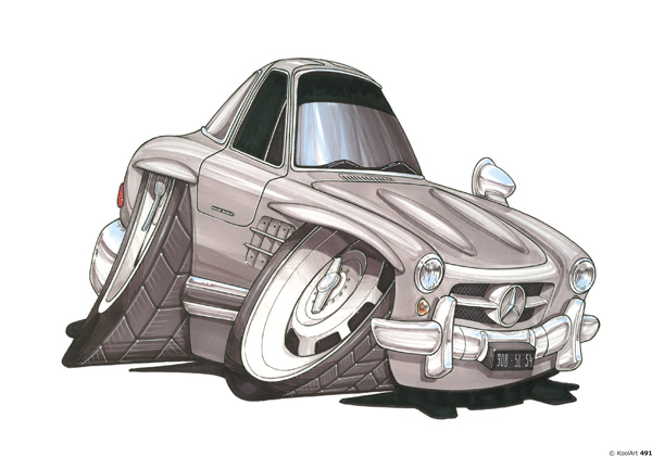 Mercedes 300 SL Grise