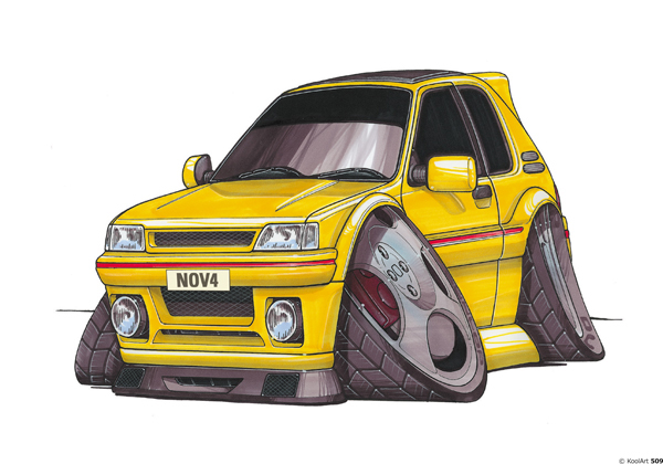 Peugeot 205 GTI Jaune