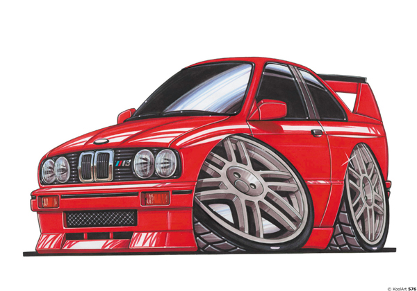 BMW E30 Rouge