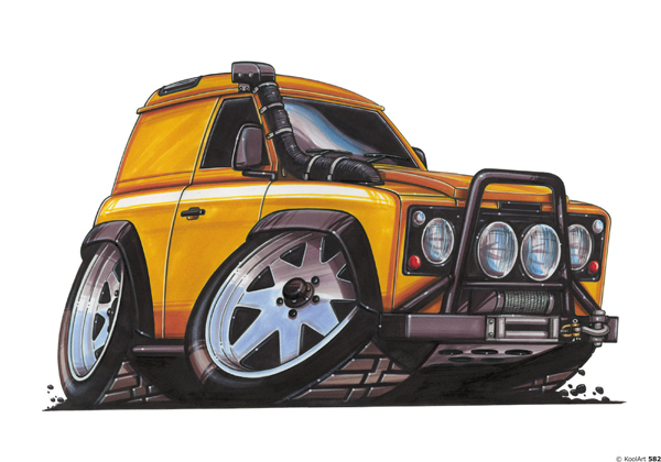 Land Rover Defender Orange