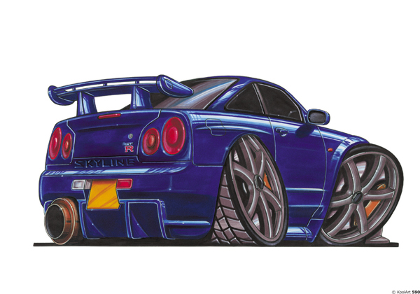 Nissan Skyline GTR Sport Bleue