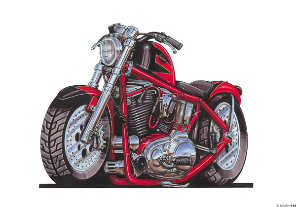 Harley Davidson Sport Rouge