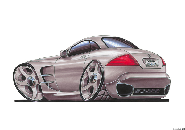 Mercedes SLR Arriere Grise