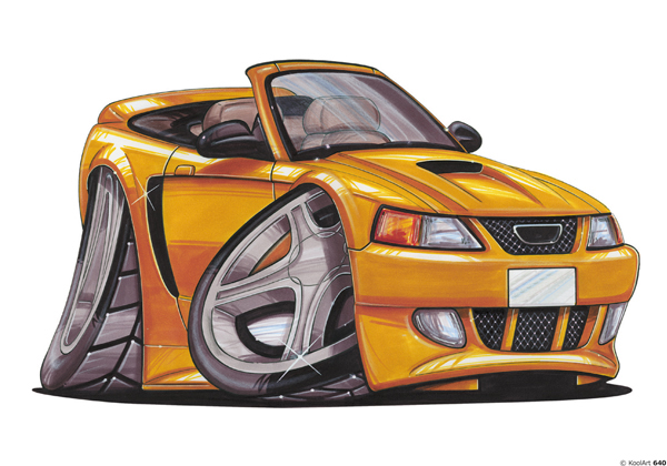 Ford Mustang Cabriolet Orange