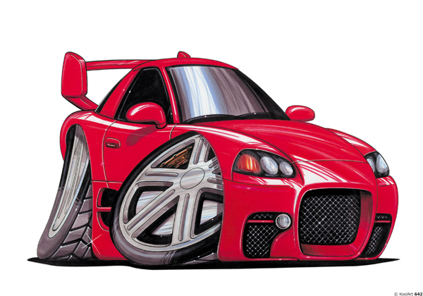 Mitsubishi 3000 GT Rouge