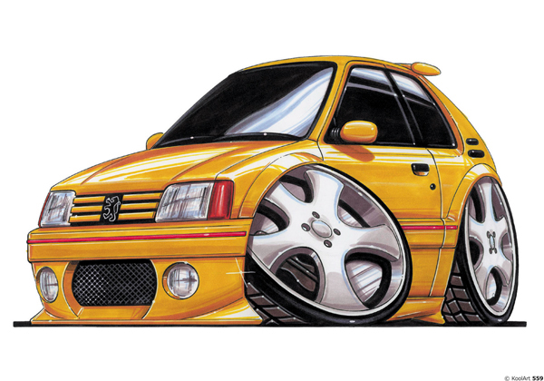 Peugeot 205 GTI Jaune