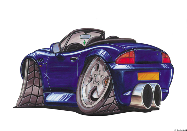 BMW Z3 Cabriolet Bleue