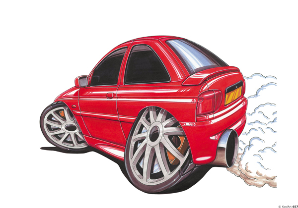 Ford Escort RS 2000 Rouge