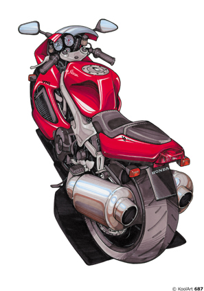 Honda Firestorm Rouge