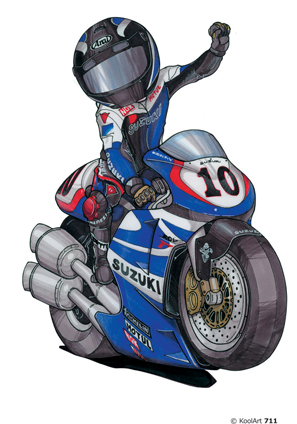 Suzuki Bleue Kenny Roberts