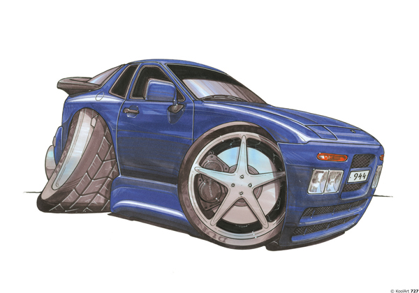 Porsche 944 Bleue