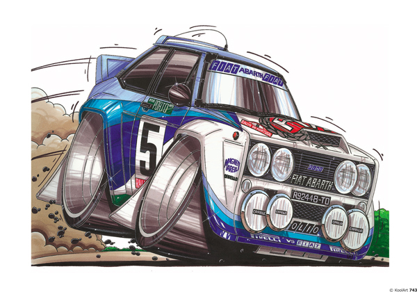 Fiat 131 Abarth Rallye Blanche