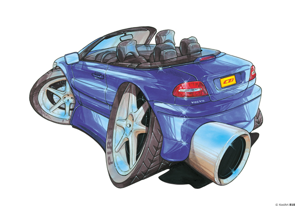 Volvo C70 Cabriolet Bleue