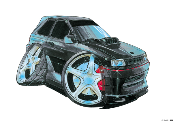 Opel Corsa Tunning Noire