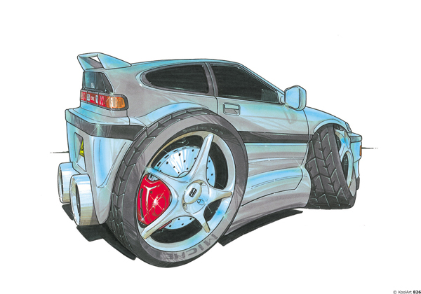 Honda Civic CRX Grise