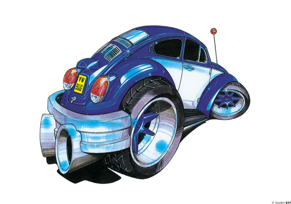 Volkswagen Coccinelle Bleue