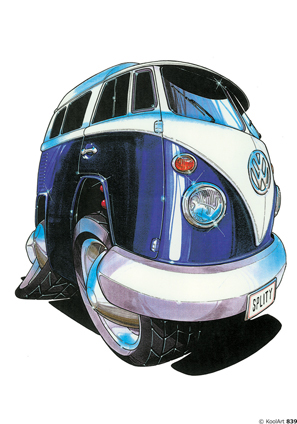 Volkswagen Combi Bleu