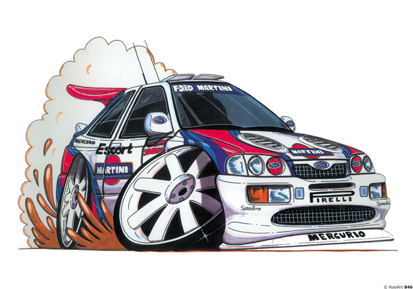 Ford Escort Cosworth Blanche