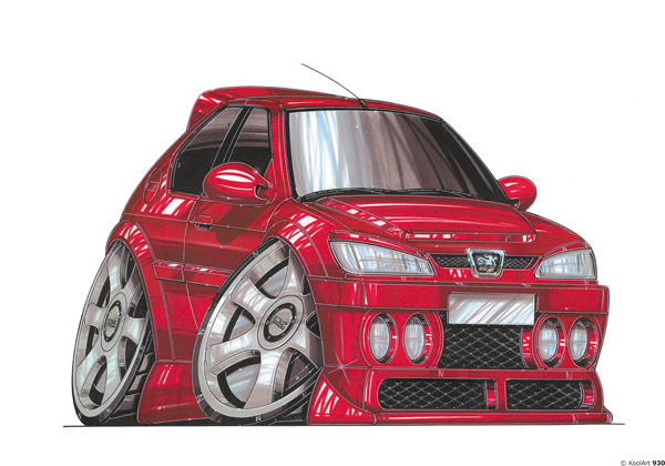 Peugeot 306 Tunning Rouge