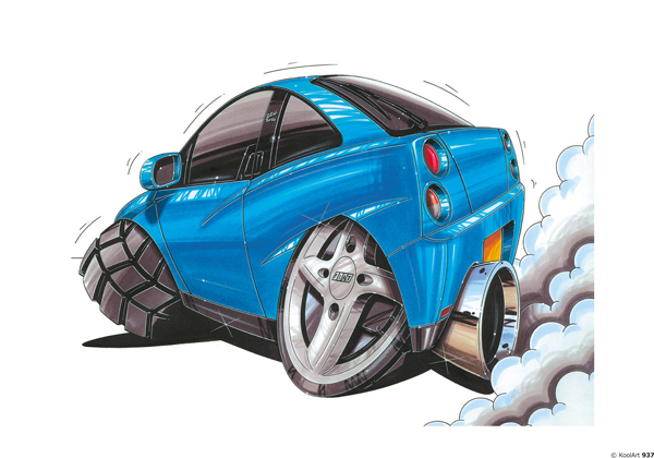 Fiat Coupé Bleue