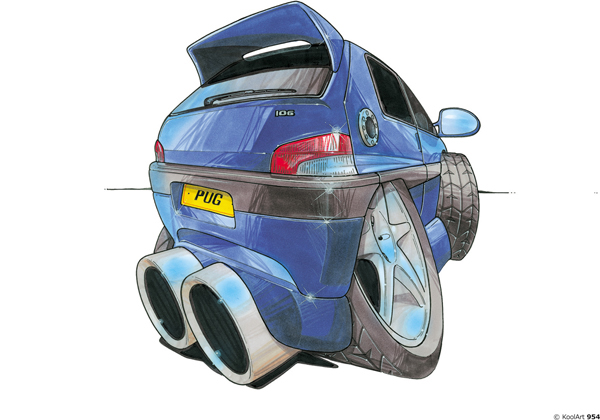 Peugeot 106 Bleue