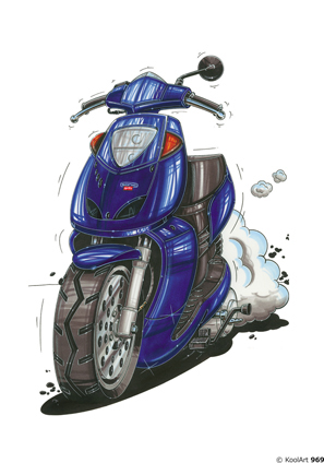 Aprilia Scooter Sonic Bleu