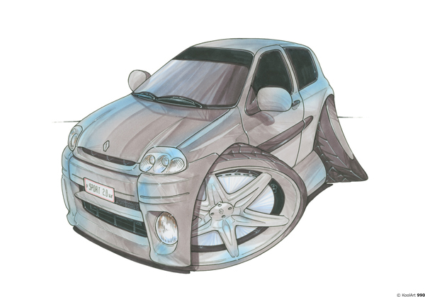 Renault Clio 16V Grise