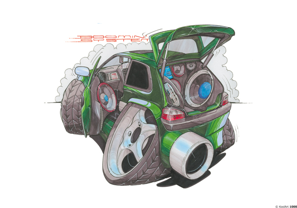 Citroen Saxo Tunning Verte