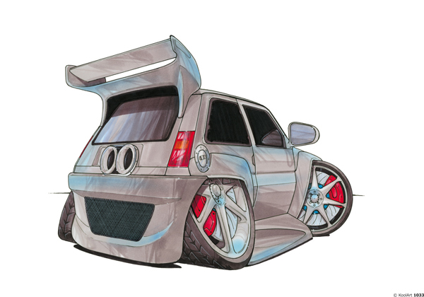 Renault 5 Max Power Grise