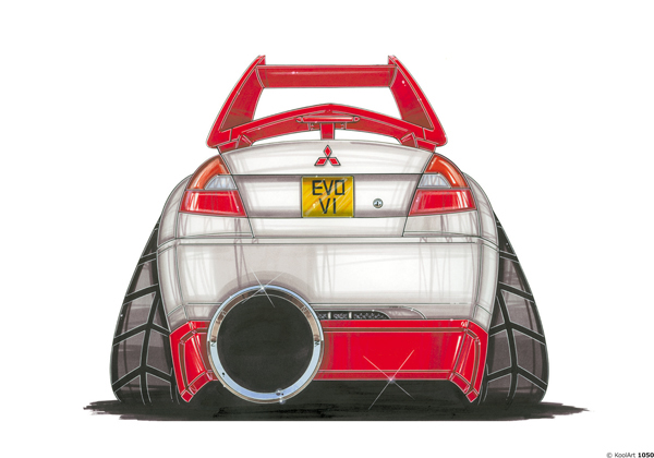 Mitsubishi Evo VI Blanche