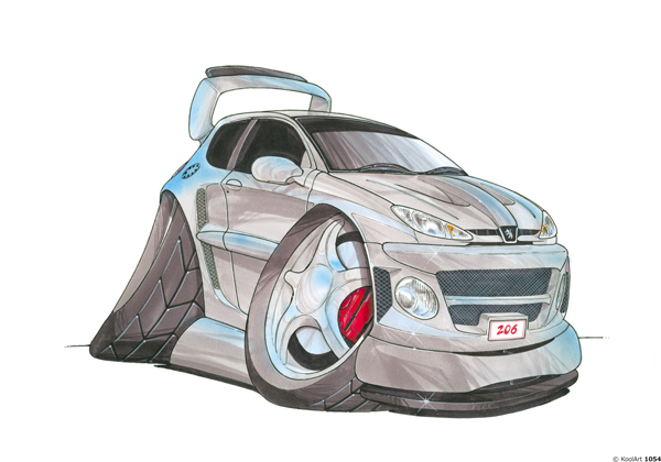 Peugeot 206 Grise