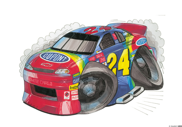 Chevrolet Nascar Rouge