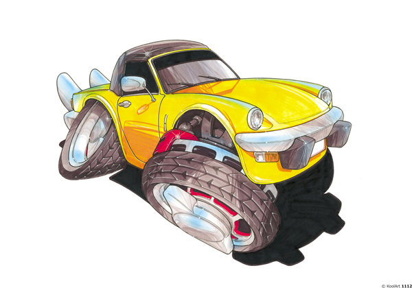 Triumph Spitfire Jaune