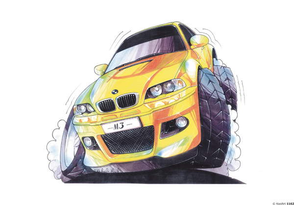 BMW M3 Jaune