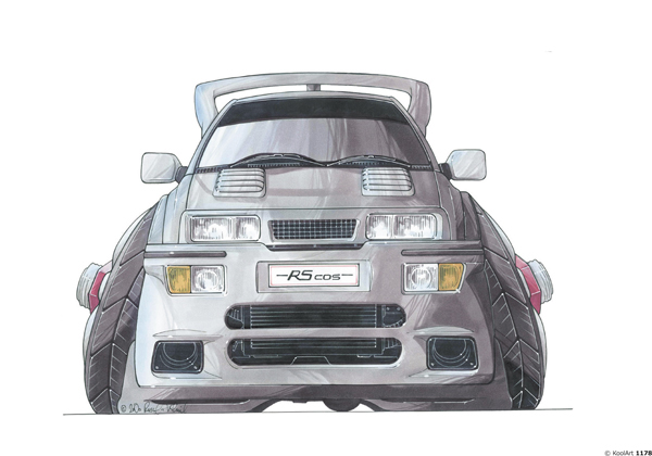 Ford Sierra Cosworth Grise