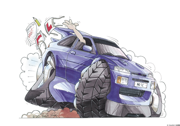 Ford Escort Cosworth Bleue