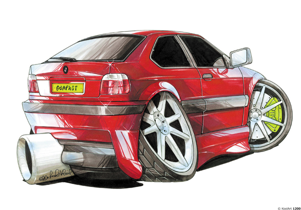 BMW Compact Rouge