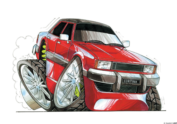 Ford Cortina Rouge
