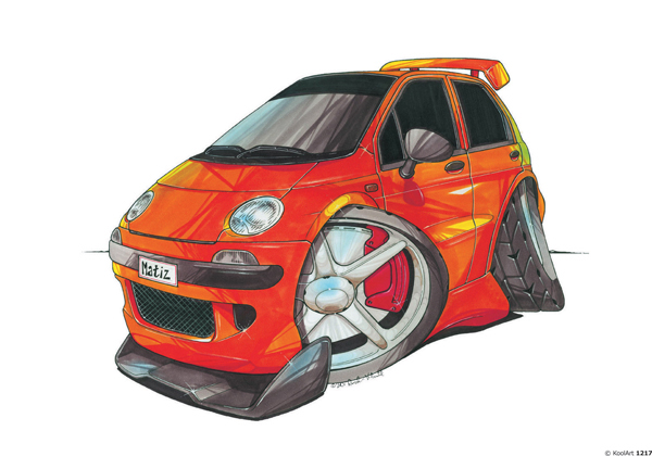 Daewoo Matiz Orange